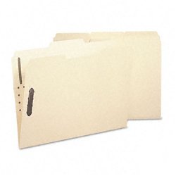 New acid-free poly folder, 2 fasteners, 1/3 cut, top...