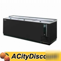 New turbo air 8 ft bottle cooler with 3 sliding doors