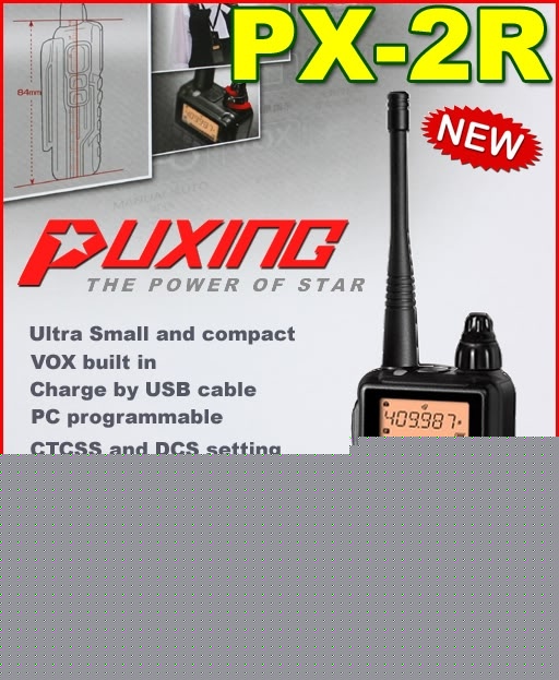 Puxing px-2R uhf 400-470MHZ radio + free earpiece PX2R