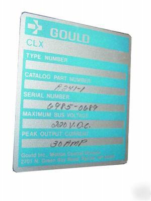 Servo drive gettys gould aeg A241 cnc mhp machines