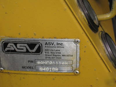 '02 asv caterpillar 4810 track skid steer bobcat loader