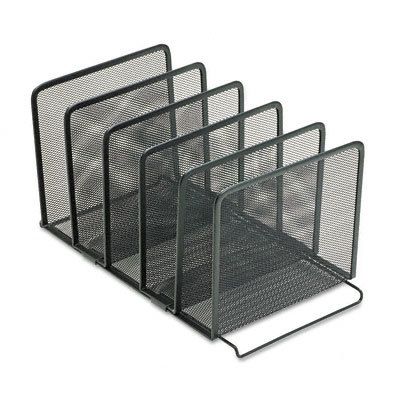 Mesh stacking sorter, five sections, metal black