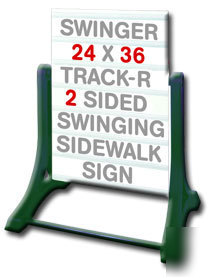 New portable swinger sidewalk changeable message sign 