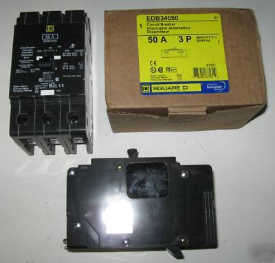 New square d edb 50 a 50A 3 pole 480V breaker EDB34050 