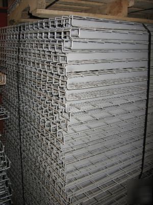 5 sections teardrop pallet rack / 40' run / 16' tall