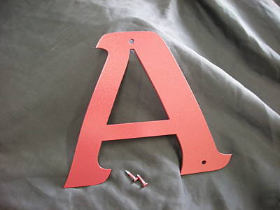 6 inch letters heavy duty 11 ga steel with hardware 