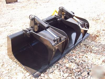 84 grapple bucket skid steer attachments equipment