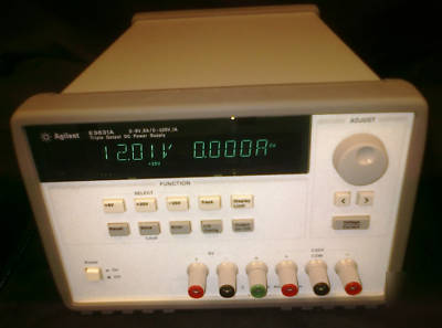 Agilent E3631A triple output power supply, 0-25V