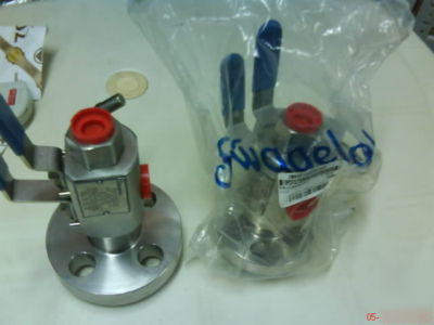 1 lot s/s swagelok double block & bleed valves