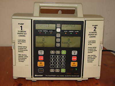 Baxter flo gard 6301 volumetric infusion pump / flogard