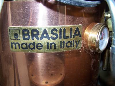 Brasilia belle epoque expresso machine copper brass 