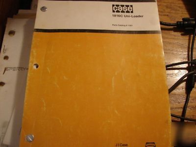 Case 1816C skid steer skid loader parts manual