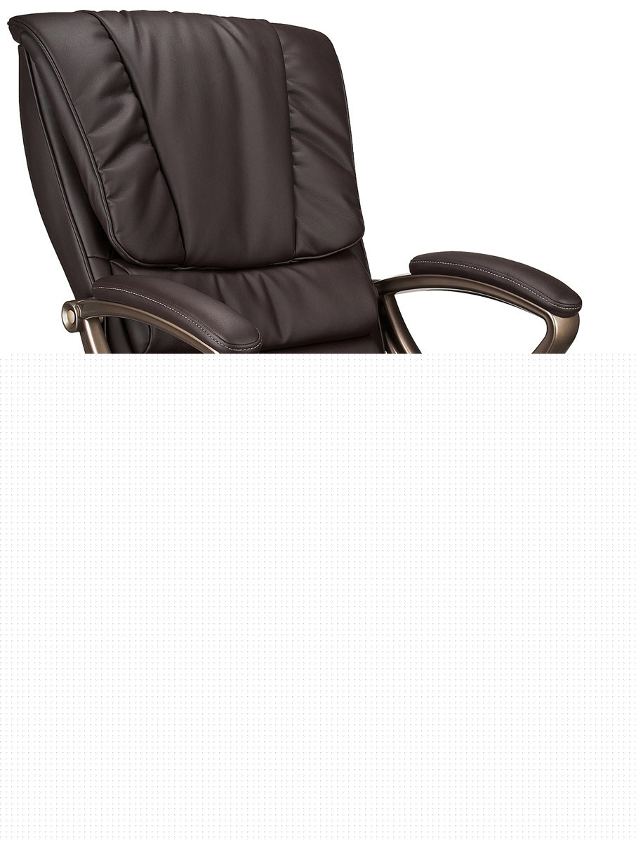 Executive high back espresso leather office chair