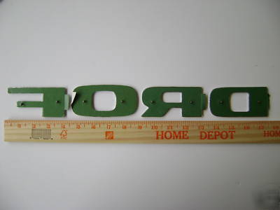 Ford vintage tractor chrome adhesive hood cowl emblem