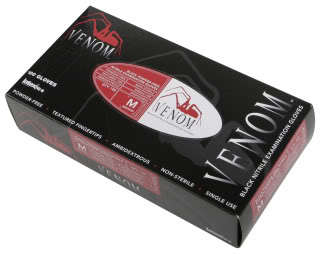 Gloves black nitrile exam gloves tattoo law mechanic