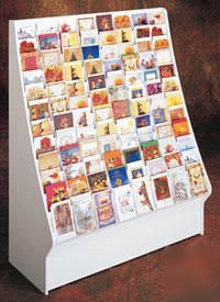Greeting card/literature/cd/dvd display rack - 12 tier