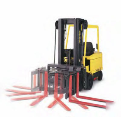 Hyster 2006 narrow aisle turret forklift with 36V cgr