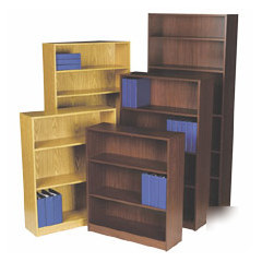 Lorell 6 shelf bookcase 36X12X84 mahogany