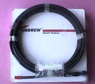 New 25FT andrew FSJ4 coaxial jumper-pnm & pkr connector