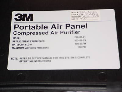 New 3M portable air purification panel with co monitor