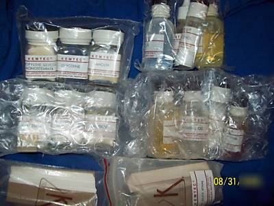 New kemtec hand lotion evaluation kit-science/chem labs- 
