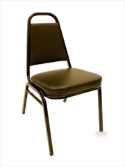 New lot of 100 commercial restaurant black stack chairs