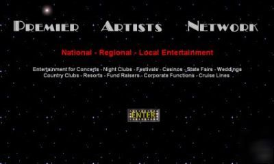 Premierartists.net - music - booking agency website