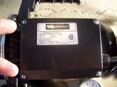 Water ace, 1 horsepower utility/sprinkler water pump