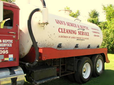 White western star septic sewer pump pumper truck