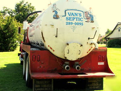 White western star septic sewer pump pumper truck