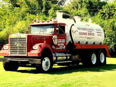 White western star septic sewer pump pumper truck