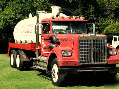 White western star septic sewer pump pumper truck