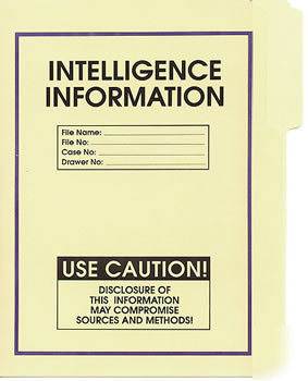 Intelligence information file folder