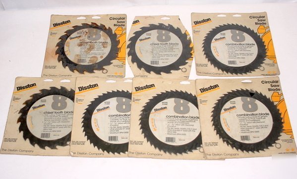 New disston circular saw blades + combo blade lot 7 