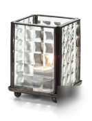 New mini clear square pattern glass panel lamp