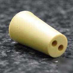 Vwr rubber stoppers, two-hole 0--M182: 0--M182