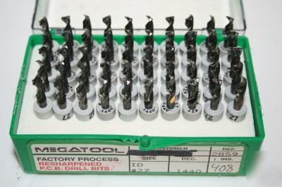 50 carbide drill bits resharpened u pick any 5 sizes 