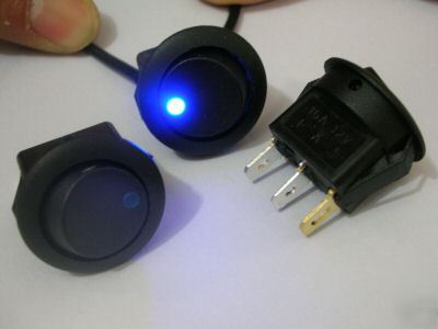 8,blue led light 12V illuminated car rocker switch,D8CB