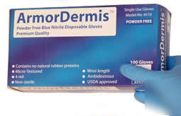Case 10 boxes blue nitrile disposable gloves 4500 large