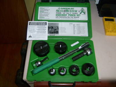 Greenlee knockout punch set 7238SB with case used 