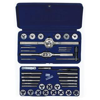 Irwin 39PC fractional tap & die adj round die set 25914