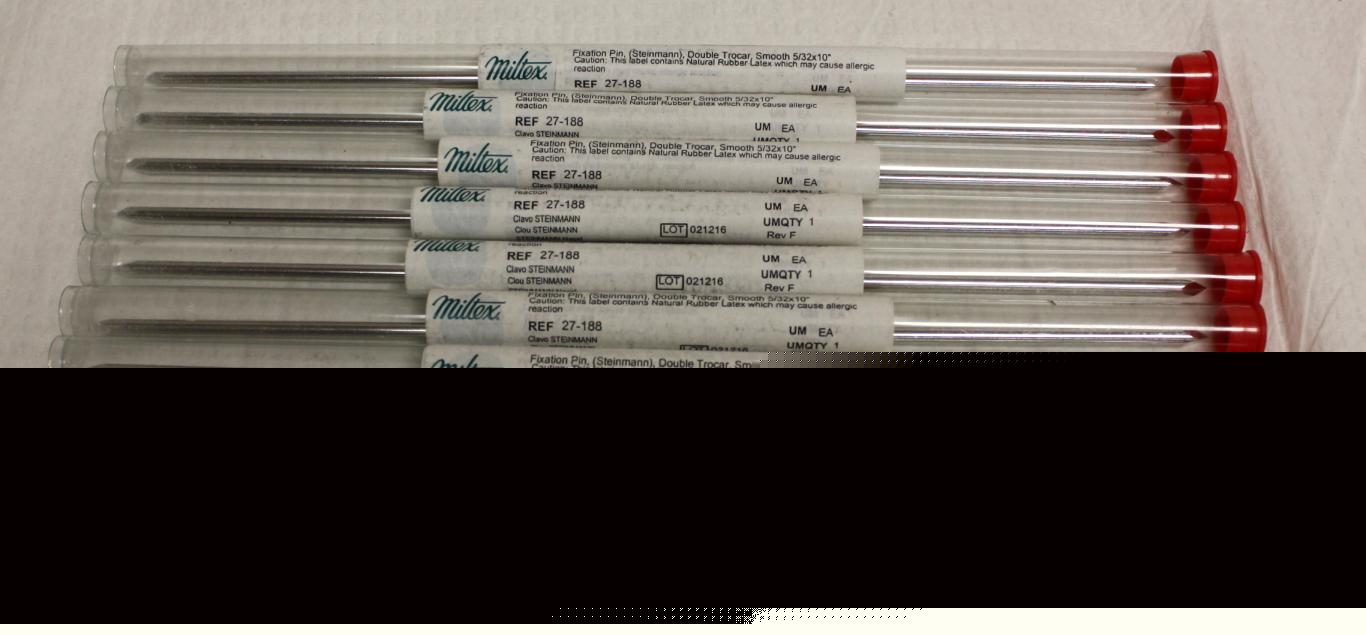 Miltex~(20) steinmann dbl trocar bone pins~5/32