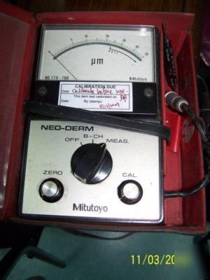 Mitutoyo elect. coating thickness gage neo-derm dge-700