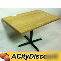 Restaurant furniture 48X30 wood dining table w/ base