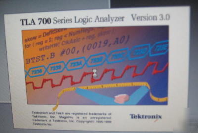 Tektronix tla 714 logic analyzer color 2X tla 7L4