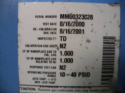 Tylan mass flow controller lot of 2 model 2900 series