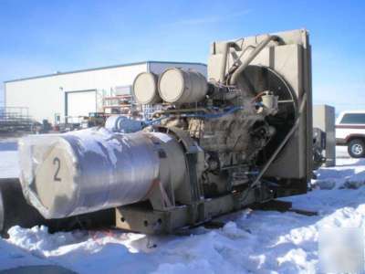 Cummins VT12-800-gs, diesel engine w/450 kw generator