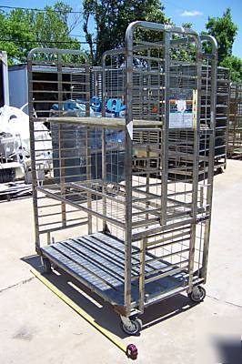 Folding rolling adjustable rack shelving units shipping