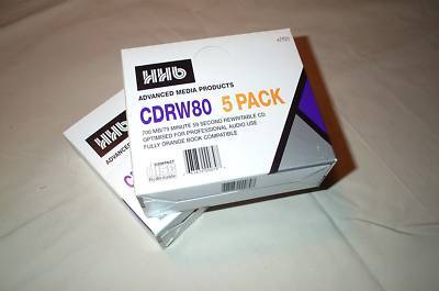 Hhb professional media CDRW80 (lot of 10 discs)