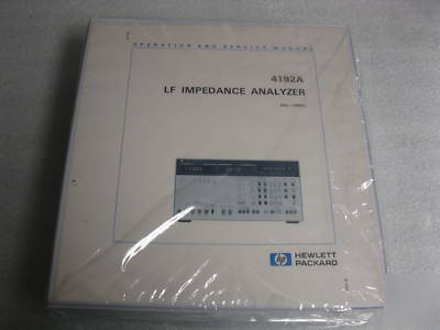 Hp 4192A 5HZ-13MHZ lf impedance analyzer **on sale now*